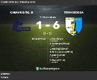 TORVISCOSA VITTORIOSA PER 6-1 AL CHIAVRIS SQ. B!